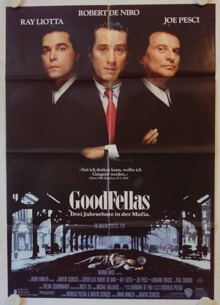 Goodfellas originales deutsches Filmplakat